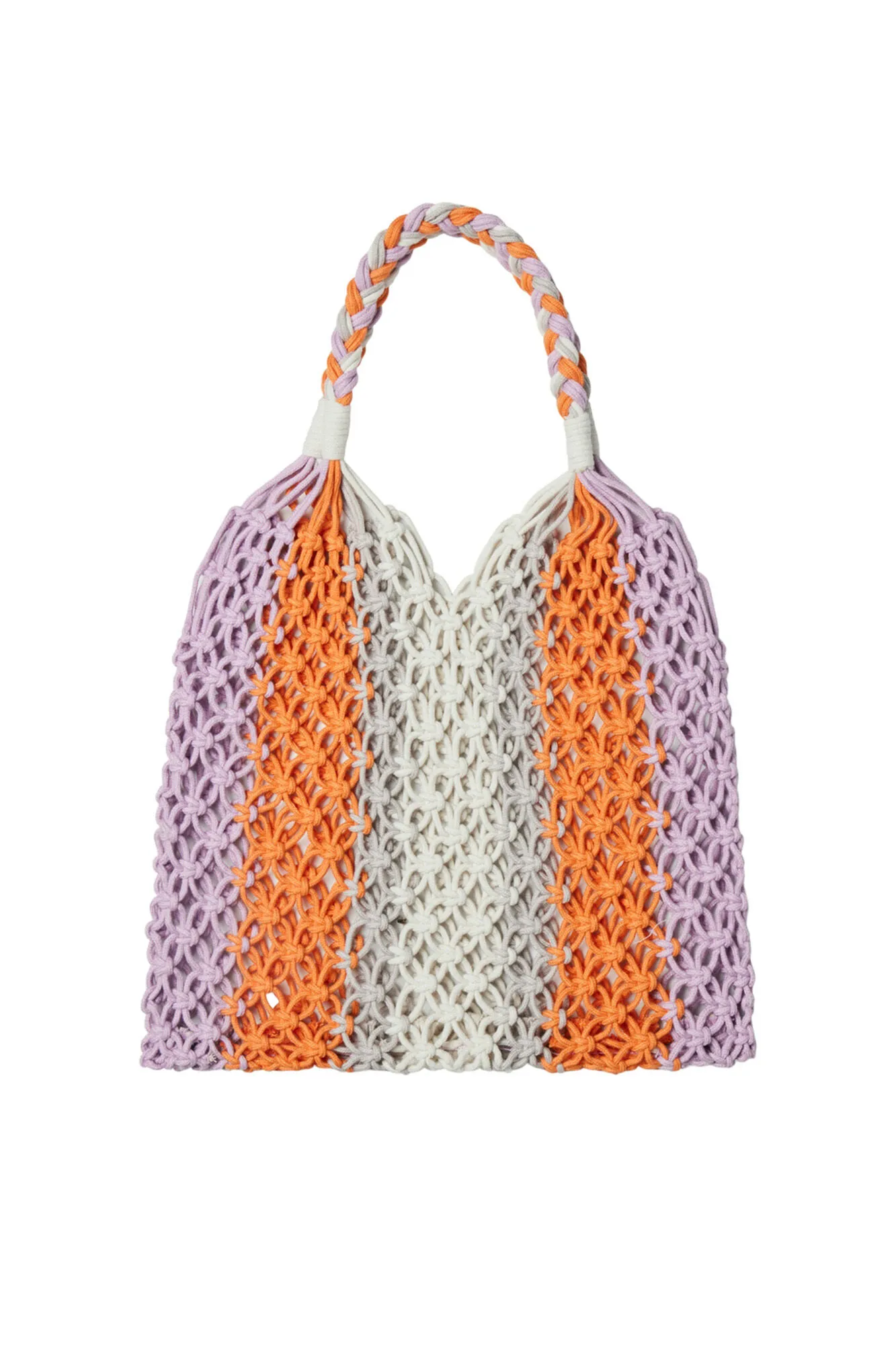 Bolso shopper con detalle de nudos
