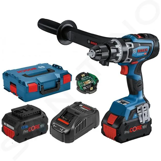 BOSCH HERRAMIENTAS  TALADRO ATORNILLADOR AKU 18V CON ATORNILLADOR DE IMPACTO, 2X BATERíA 8,0 AH LIION, CARGADOR 06019J5105