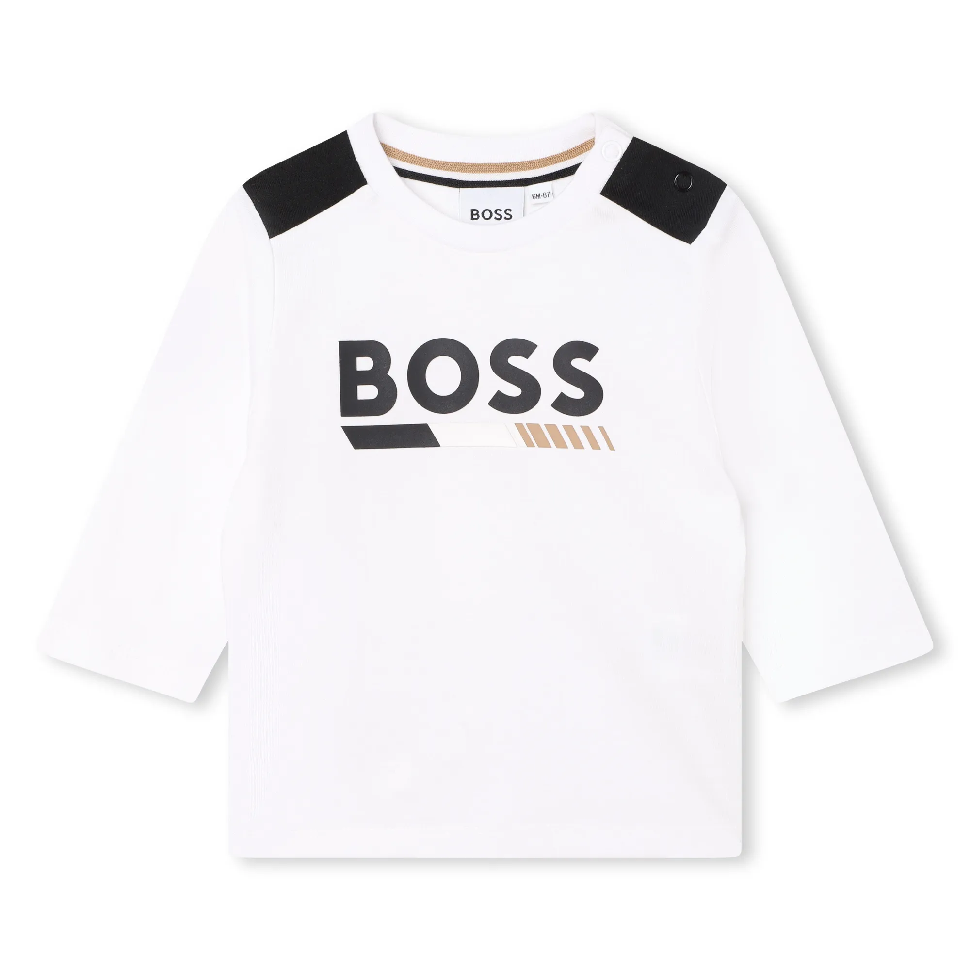 BOSS Camiseta de algodón y apliques