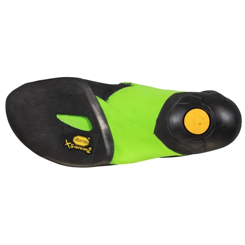Bota de escalada para hombre La Sportiva Skwama Vegan (Negro/Verde Flash)