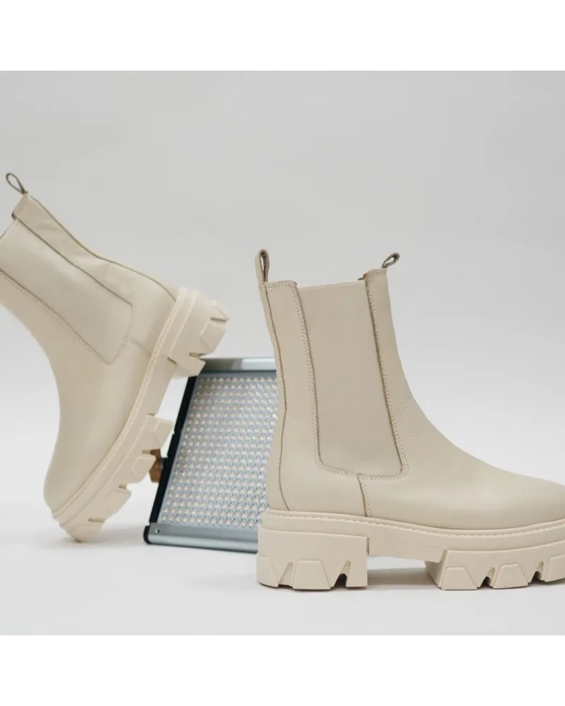 Bota militar CHELSEA EMMSHU KALI BEIGE