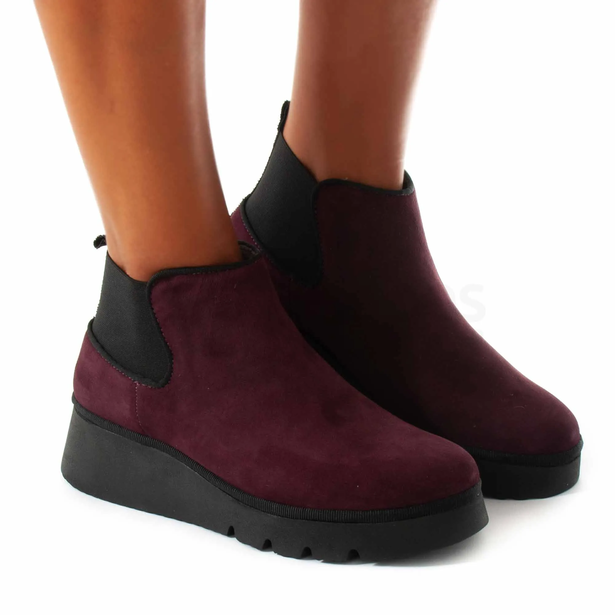 Botas FLY LONDON Pada Kid Suede Wine P501403006