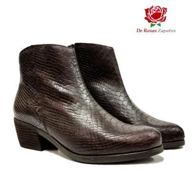 Botin cowboy mujer marron