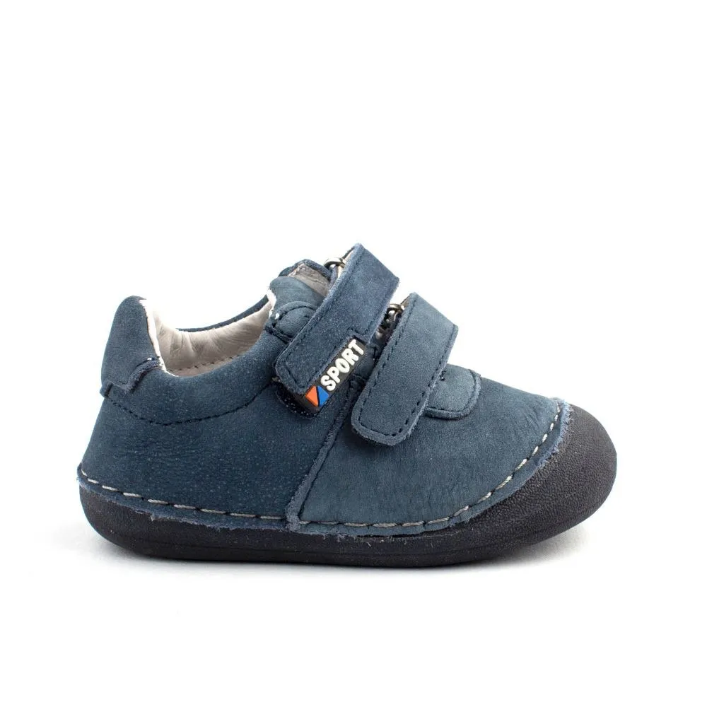 Botines Bebe Primeros Pasos Azul Marino Modelo Saturno
