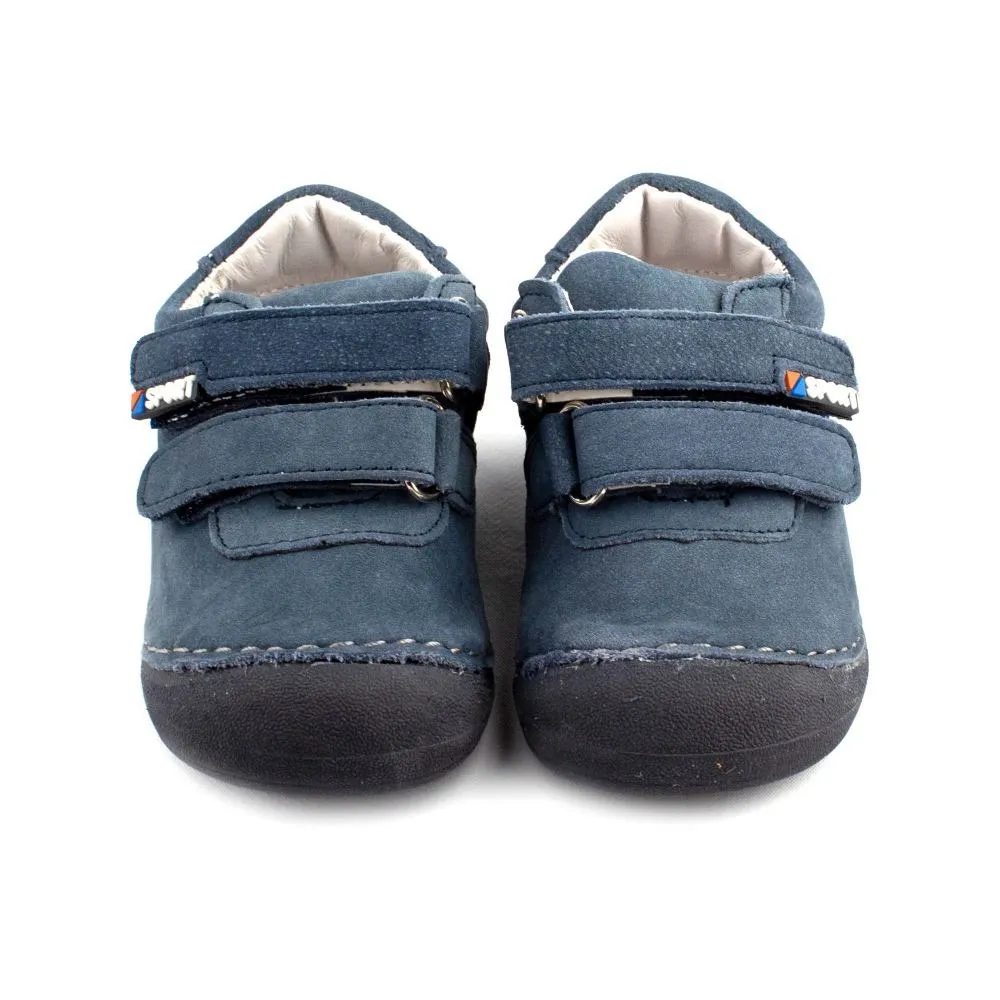 Botines Bebe Primeros Pasos Azul Marino Modelo Saturno