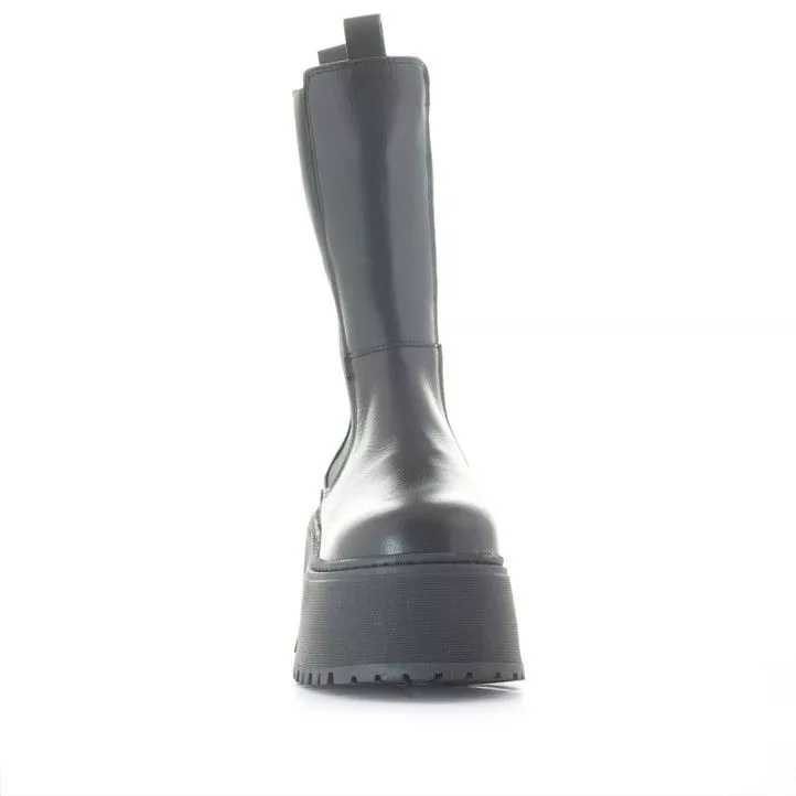 Botines plataforma Redlove frida negros de piel con suela track