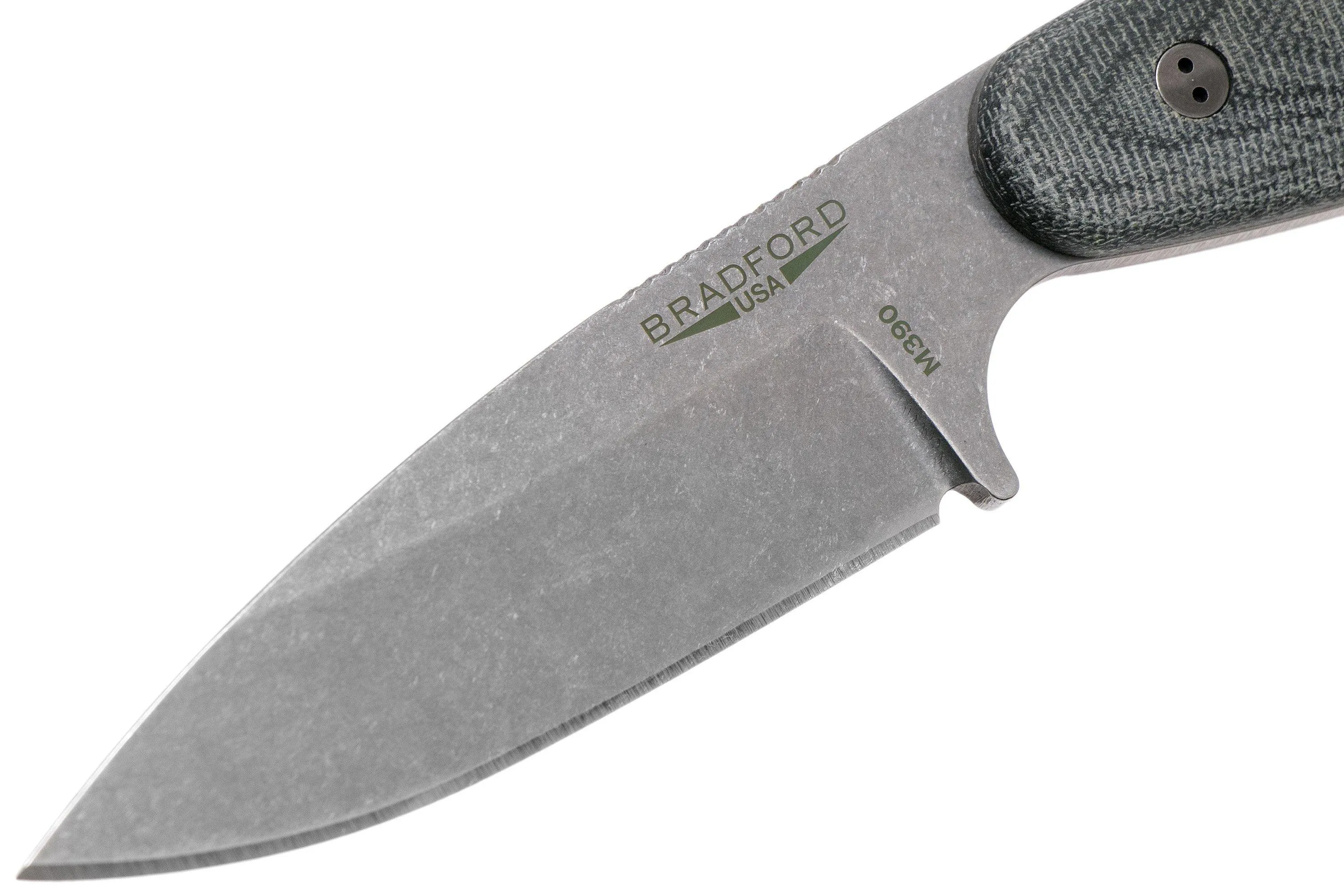 BRADFORD GUARDIAN 3.5, 3D BLACK MICARTA GUARDIAN 3.5 M390, SABRE STONEWASHED 35S101M390