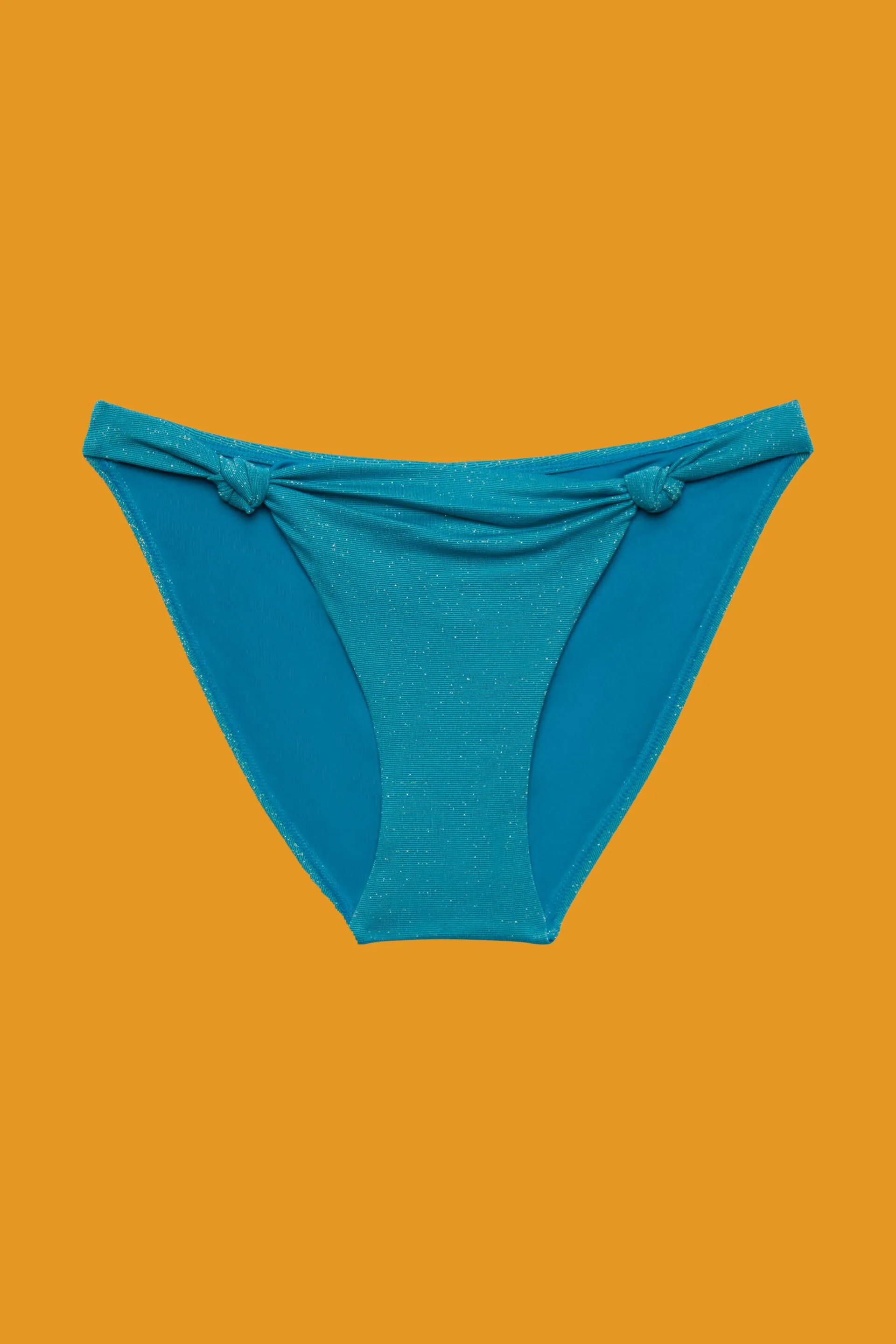 Braguita de bikini brillante con detalle anudado