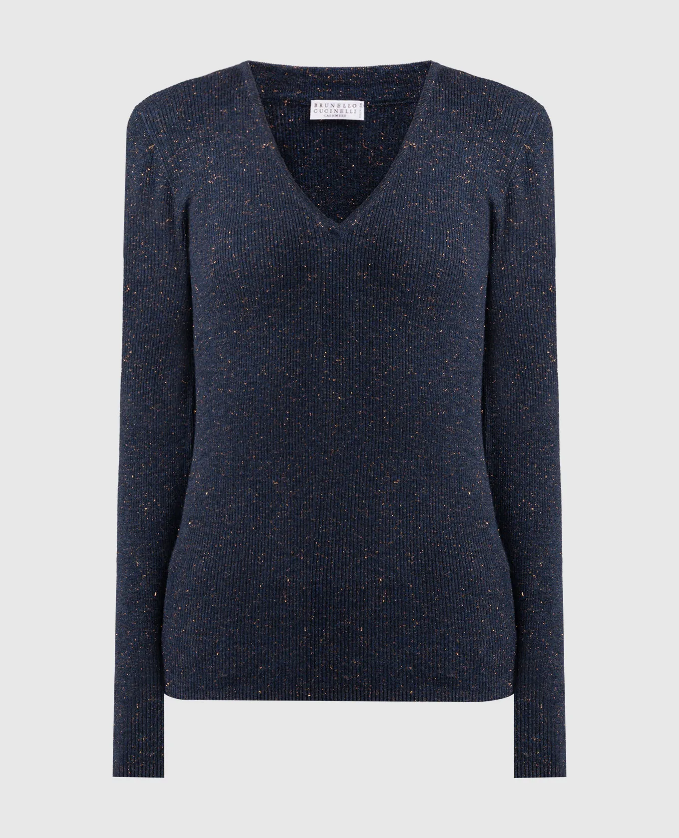 Brunello Cucinelli Blue pullover with lurex