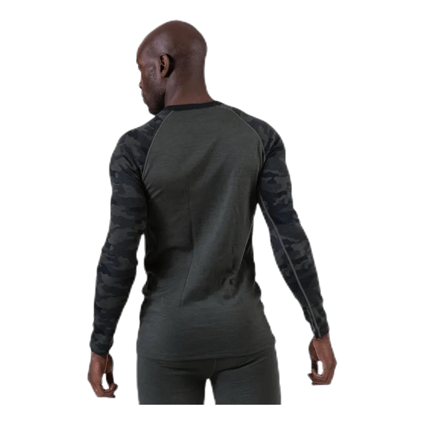 Bula Camo Merino Wool Crew Green