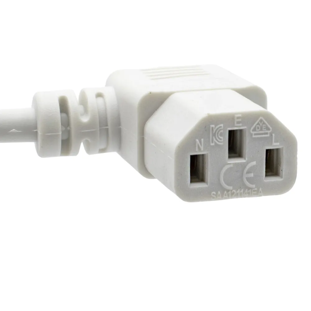 CABLE DE ALIMENTACION CPU CEE7/MC13/H ACODADO 2 M BLANCO