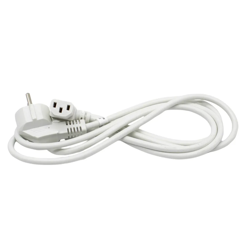 CABLE DE ALIMENTACION CPU CEE7/MC13/H ACODADO 2 M BLANCO