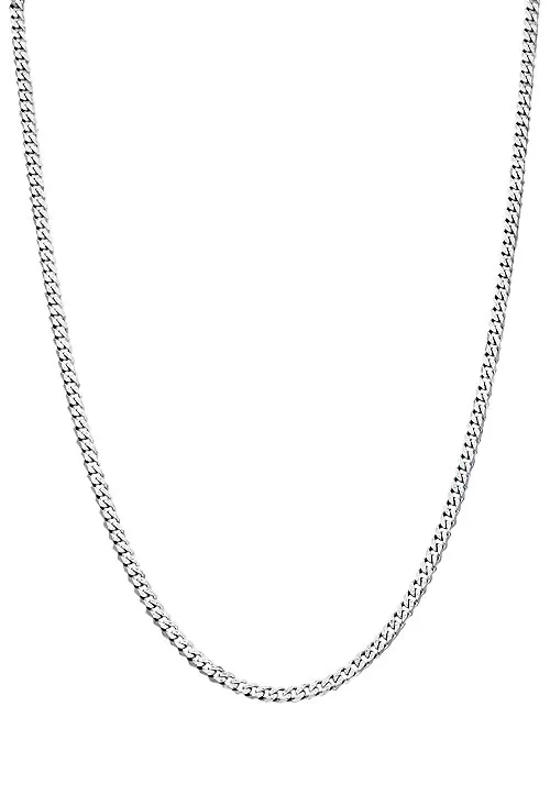 CADENA ORO BLANCO 18K ESLABONES BARBADOS LAPIDADOS 045_015708060