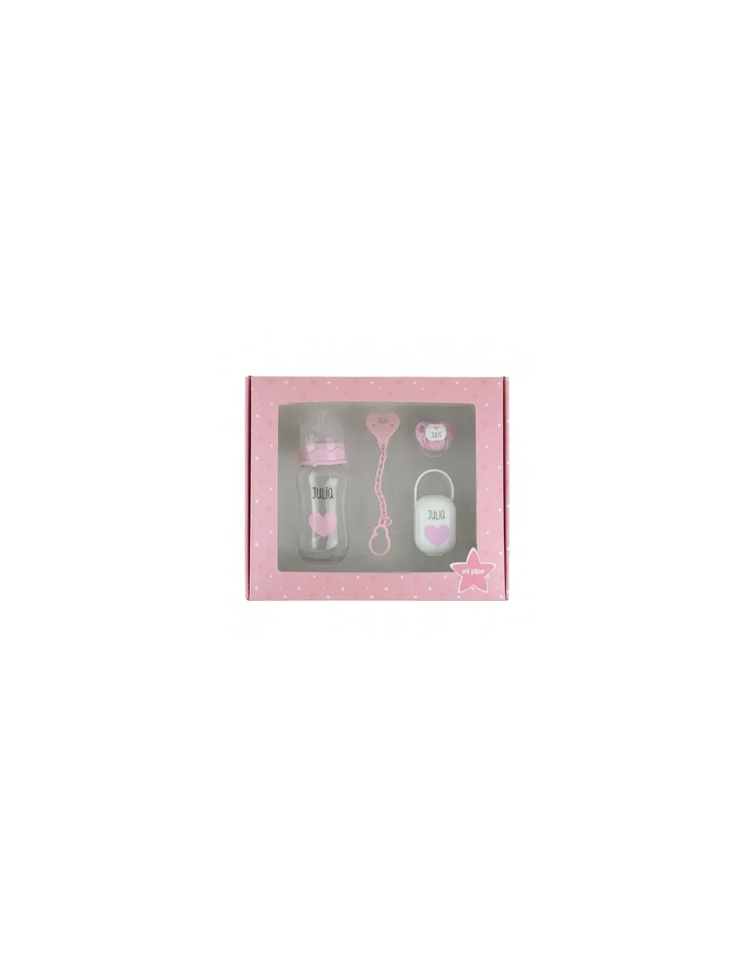 Cajita My Basics 300 Corazón Rosa personalizada de Mi Pipo