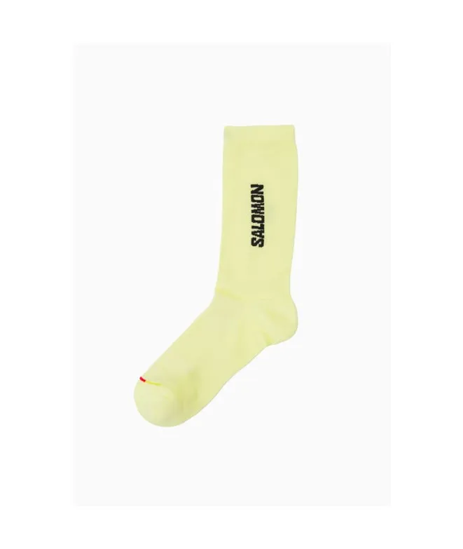 Calcetines de Running Salomon 365 Crew Amarillo
