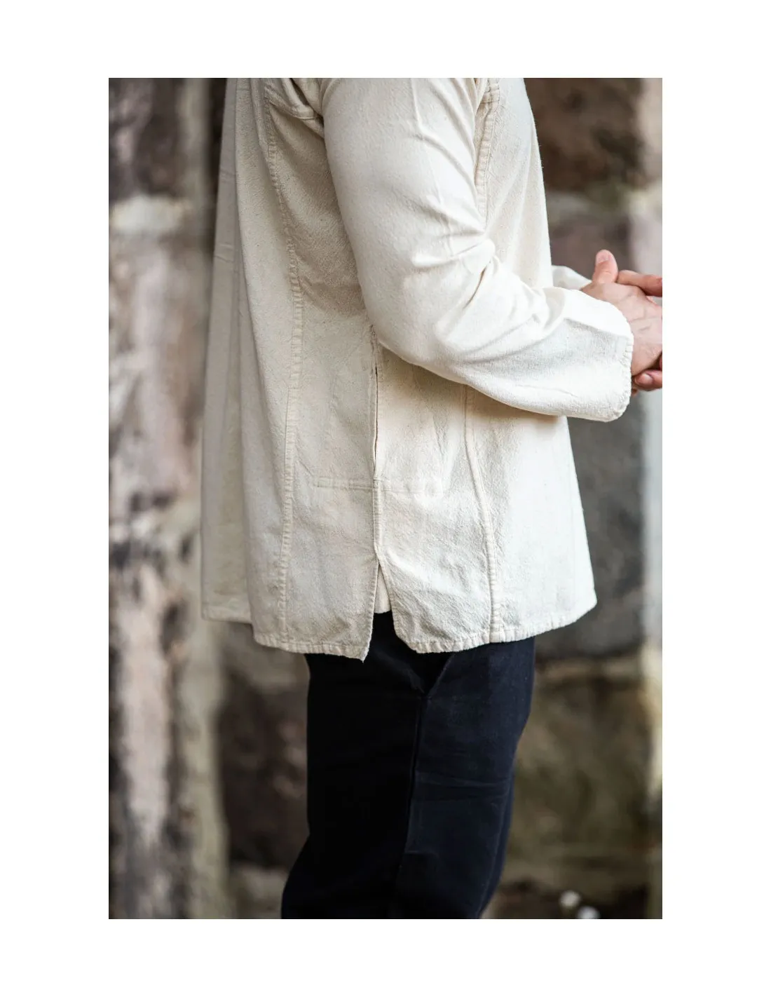 Camisa campesino con lazos