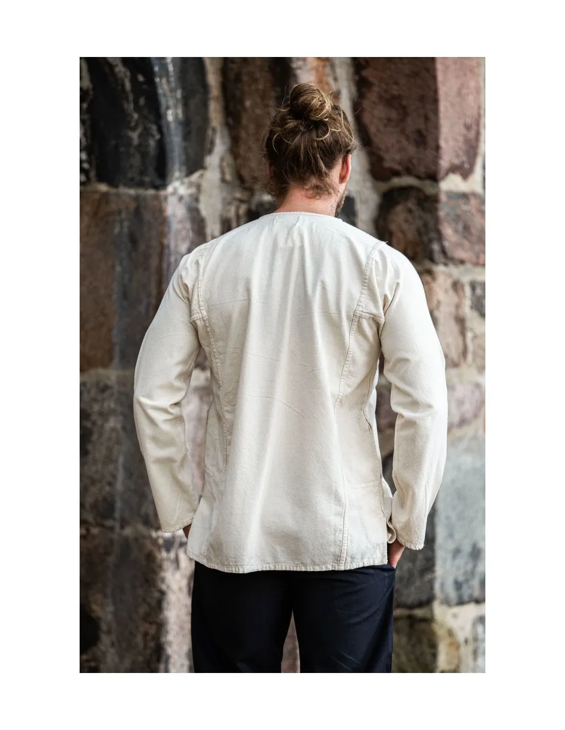 Camisa campesino con lazos