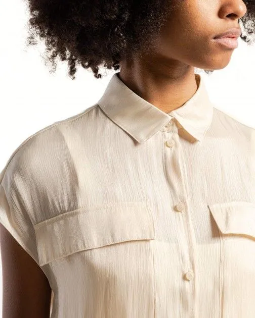 Camisa de manga corta Armani Exchange 3DYC19 dorado