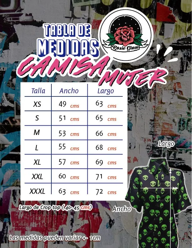 CAMISA DIABLOS MANGA LARGA  ROSIEGLAM