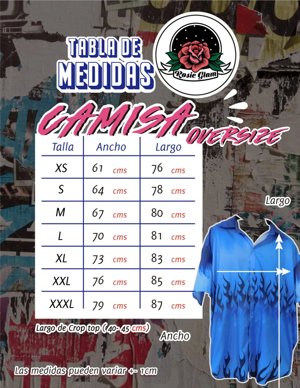 CAMISA DIABLOS MANGA LARGA  ROSIEGLAM
