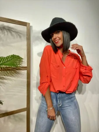 Camisa Fluida FLOSSIE Coral