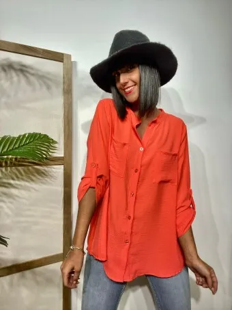 Camisa Fluida FLOSSIE Coral