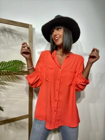 Camisa Fluida FLOSSIE Coral