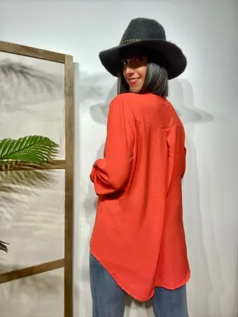 Camisa Fluida FLOSSIE Coral