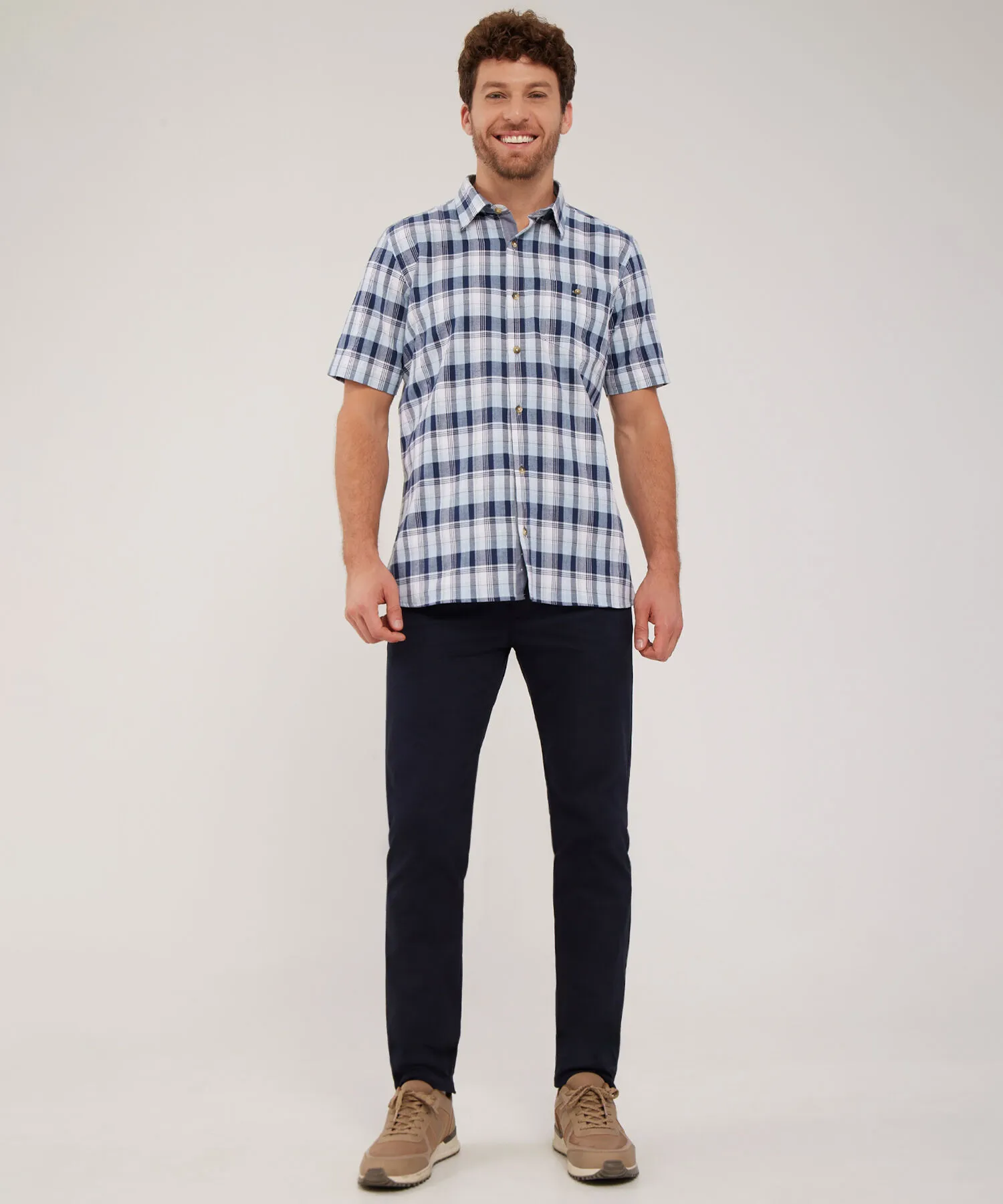 CAMISA MANGA CORTA CUADROS