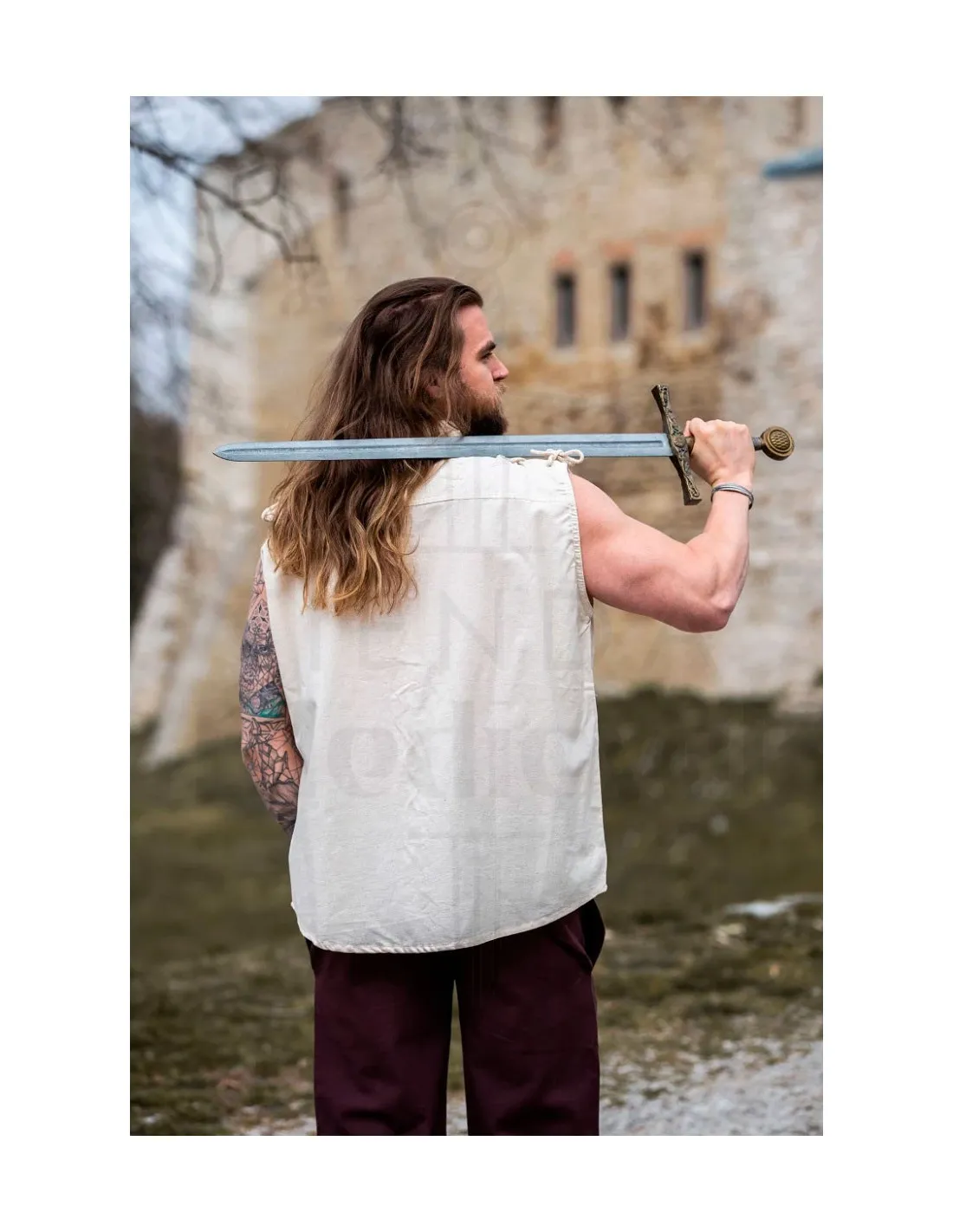 Camisa medieval Henn sin mangas