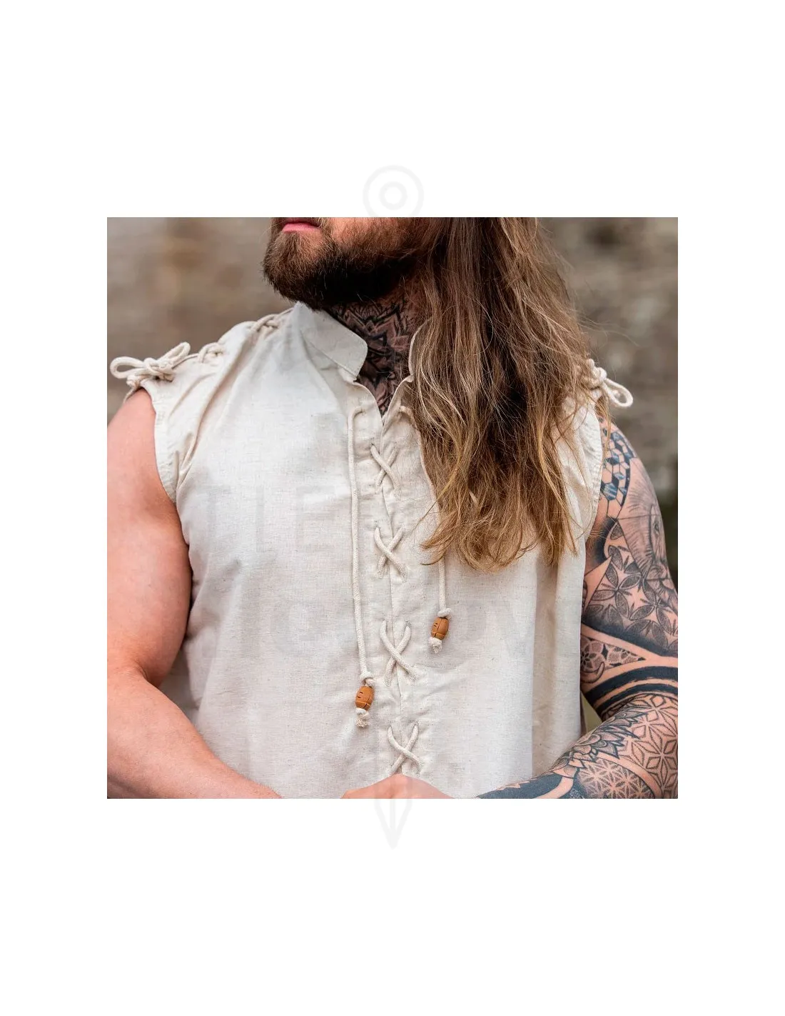 Camisa medieval Henn sin mangas