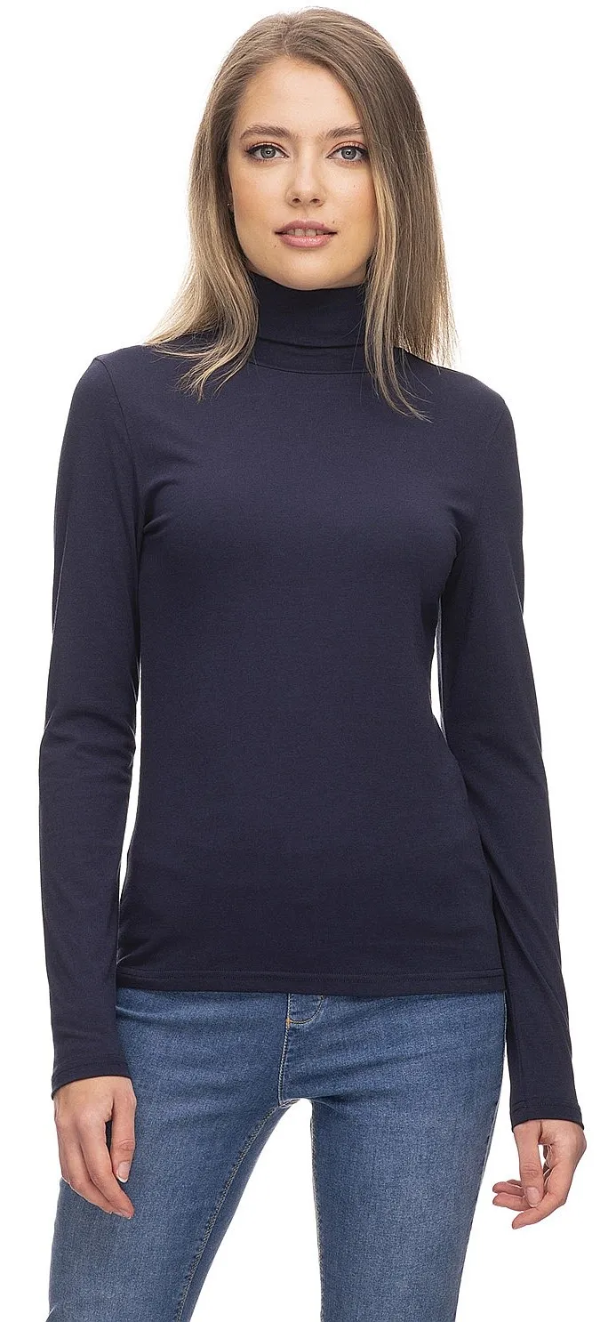 CAMISA RAGWEAR MARYSA ORGANIC GOTS LS  2028/NAVY  WOMEN´S