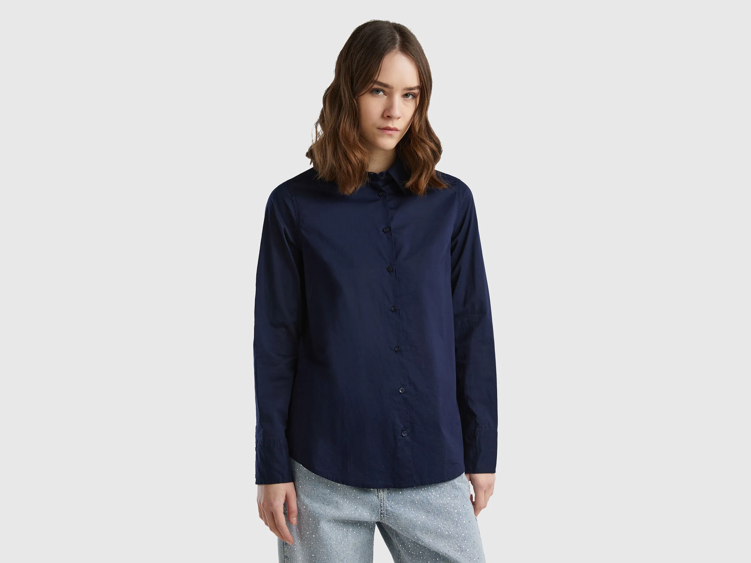 Camisa regular fit de algodón ligero