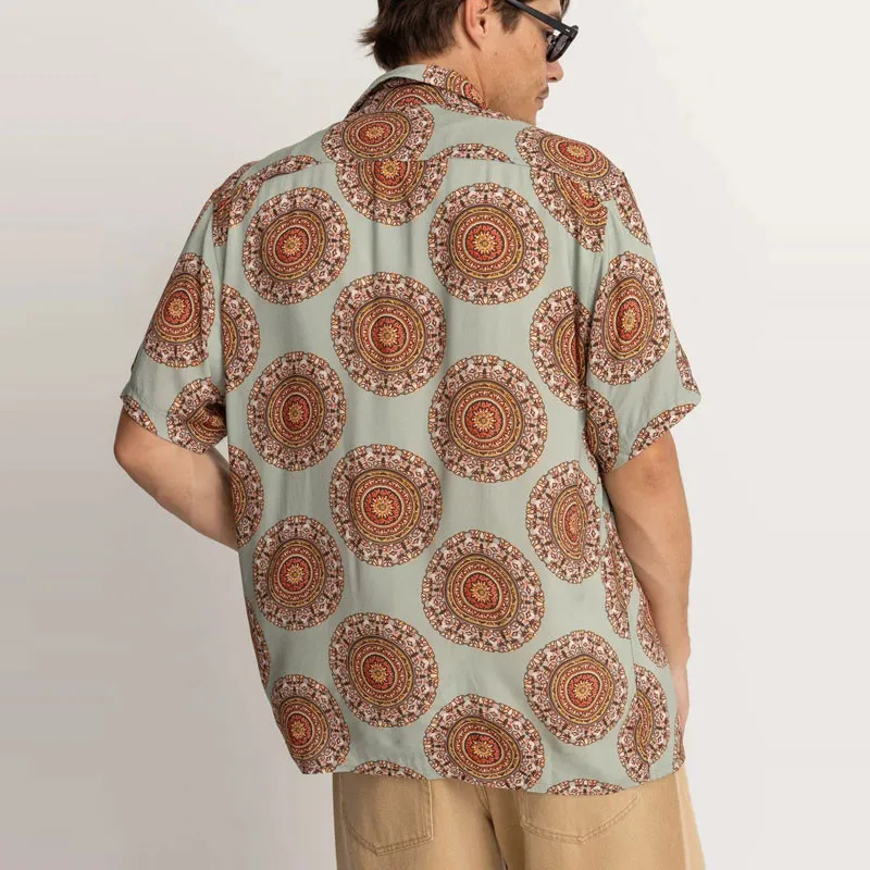 Camisa Rhythm: Dial Cuban SS Shirt (Sage)