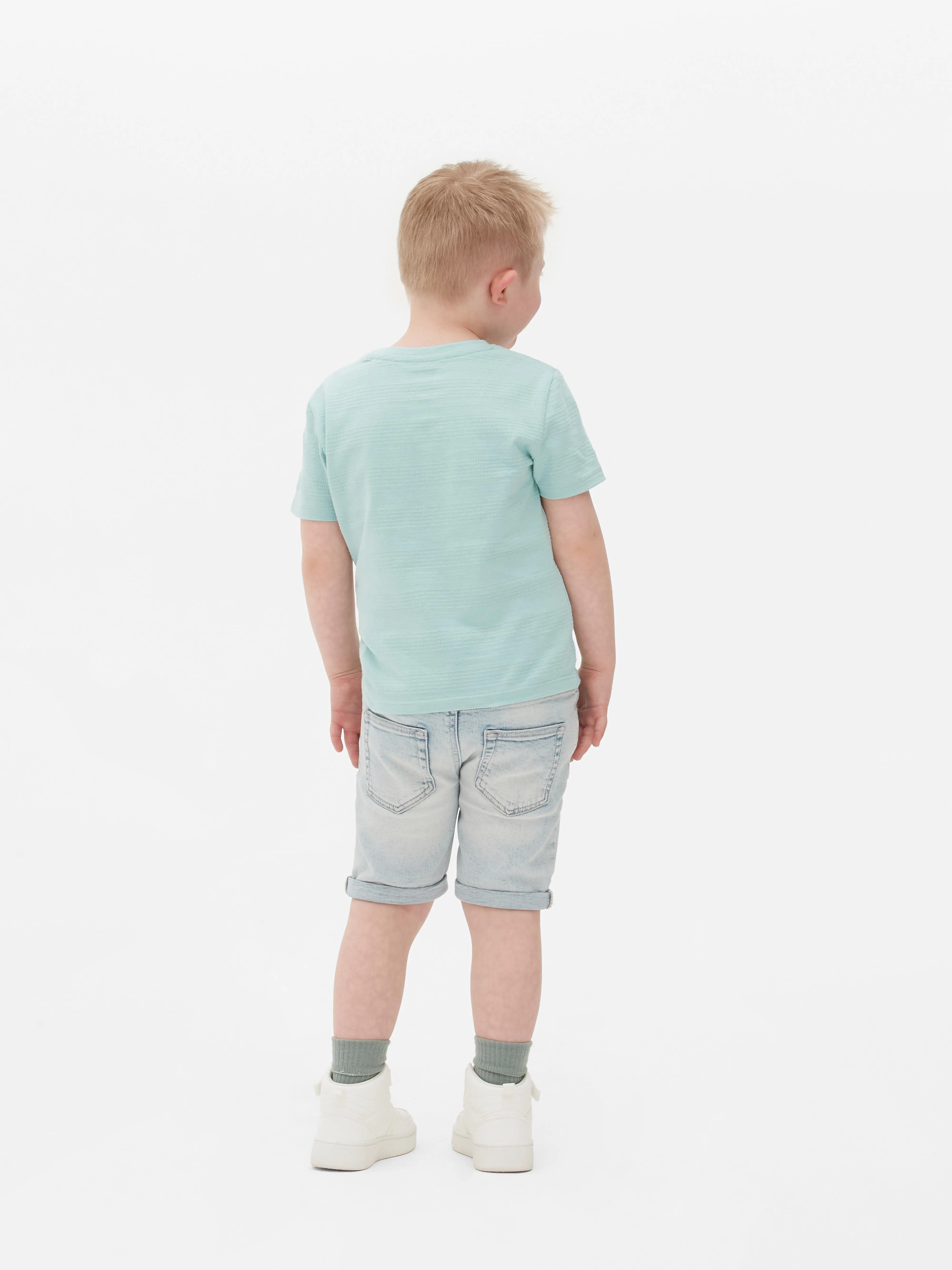 Camiseta a rayas con textura