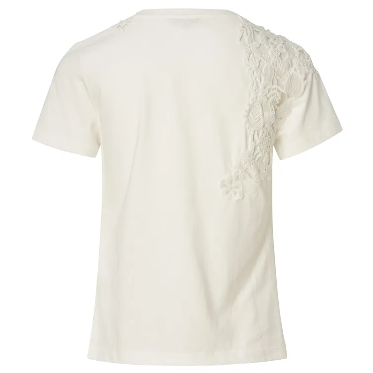 CAMISETA CON DETALLE DE ENCAJE MUJER SALSA