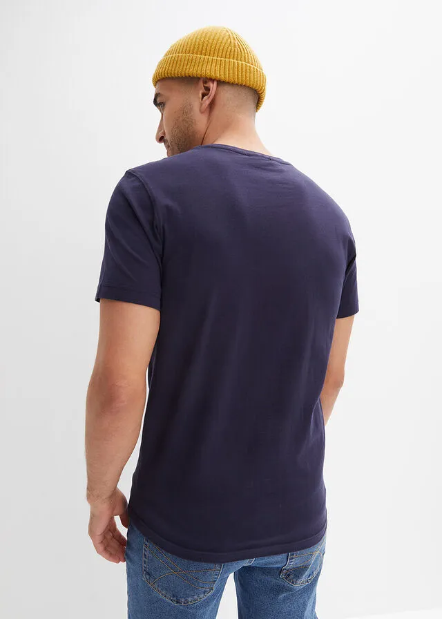 Camiseta con estampado de guitarras Azul oscuro