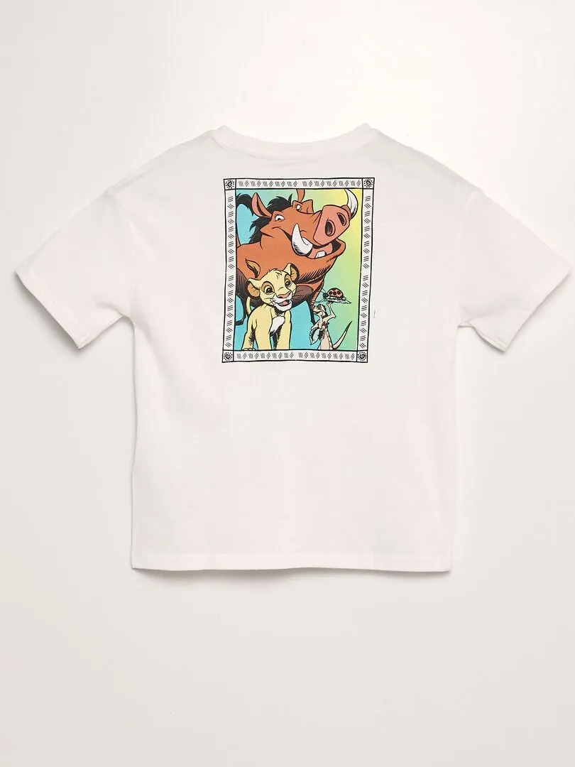 CAMISETA CON ESTAMPADO EN LA PARTE TRASERA 'MUFASA'  BEIGE