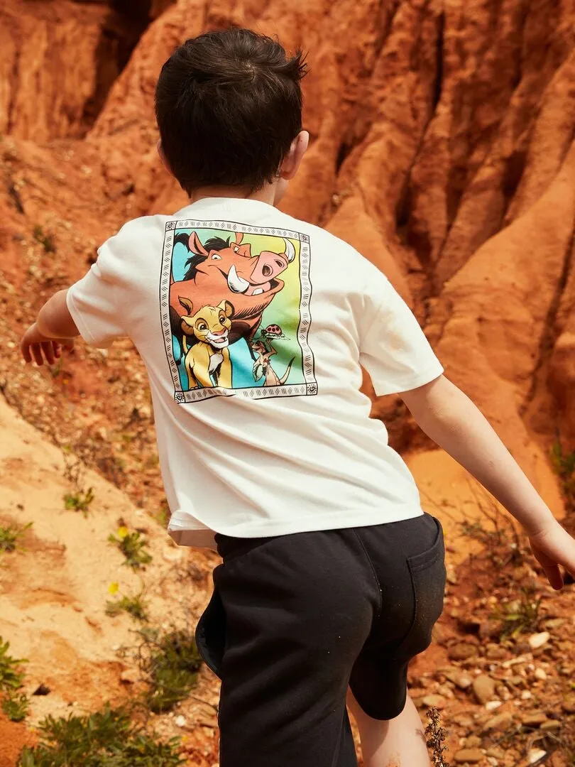 CAMISETA CON ESTAMPADO EN LA PARTE TRASERA 'MUFASA'  BEIGE