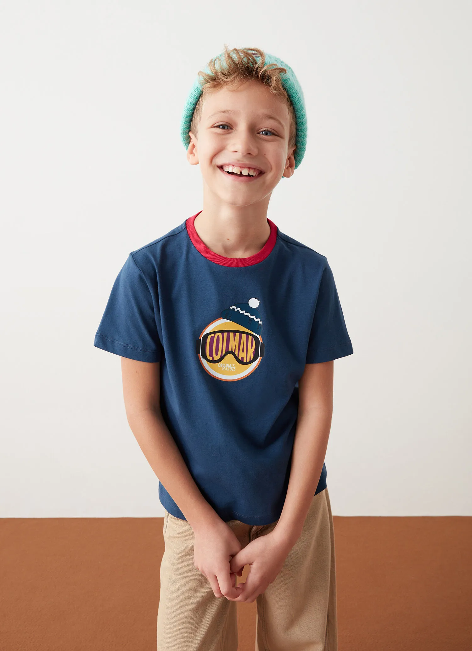 Camiseta con logo 100% algodón