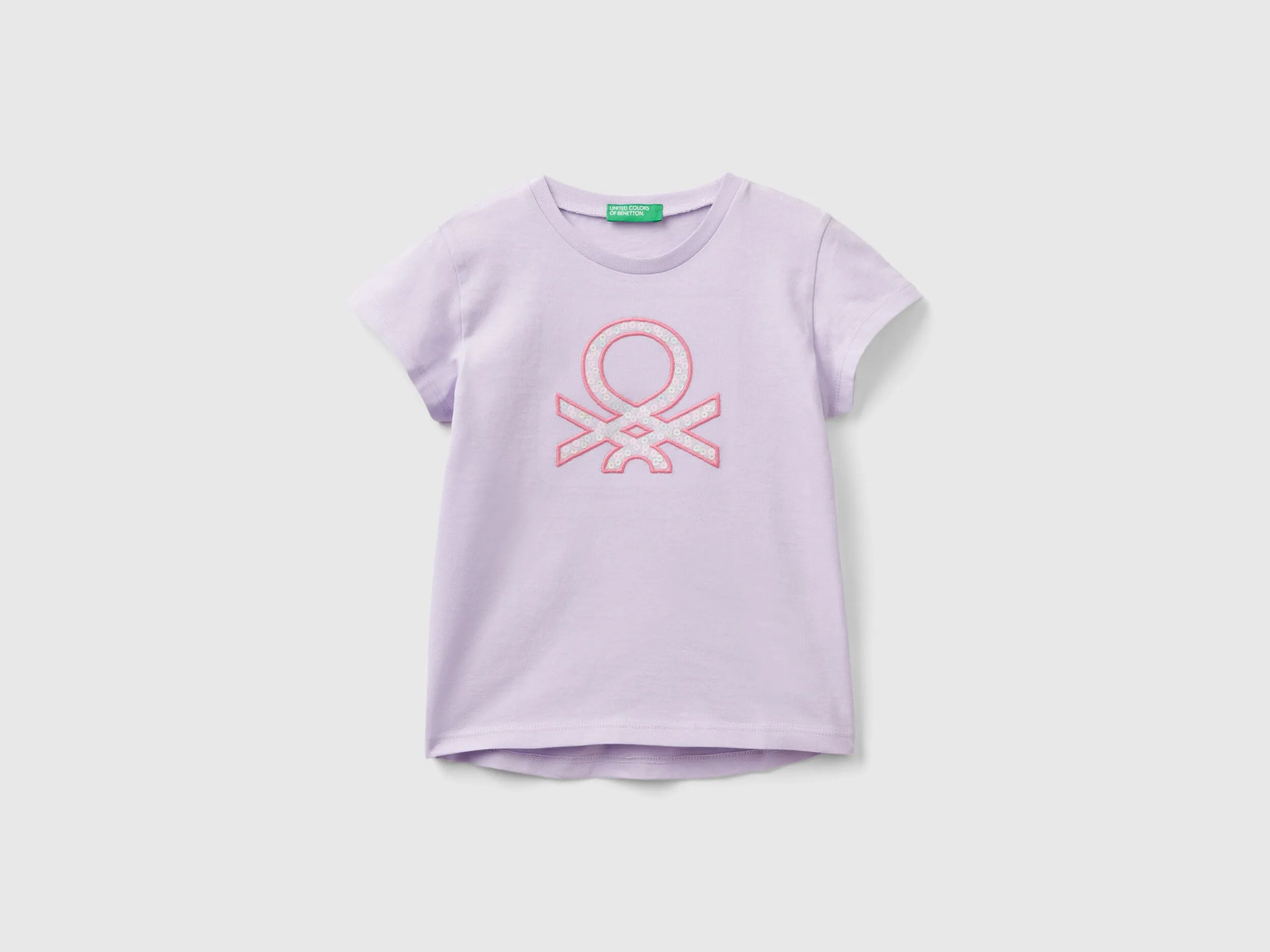 Camiseta de algodón orgánico con bordado de logotipo