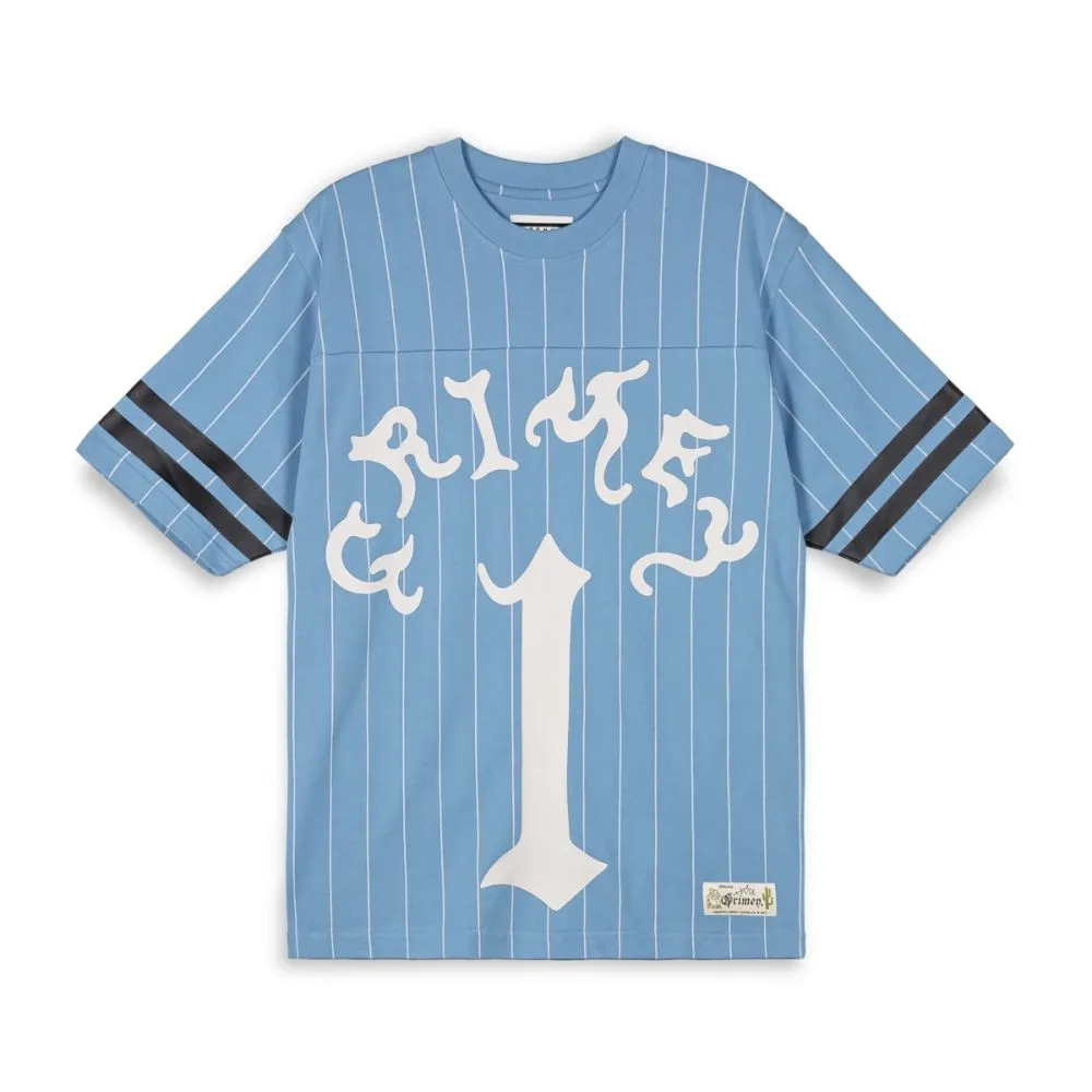 CAMISETA DE FOOTBALL GRIMEY CAUSING PANIC HEAVYWEIGHT  BLUE | SS24