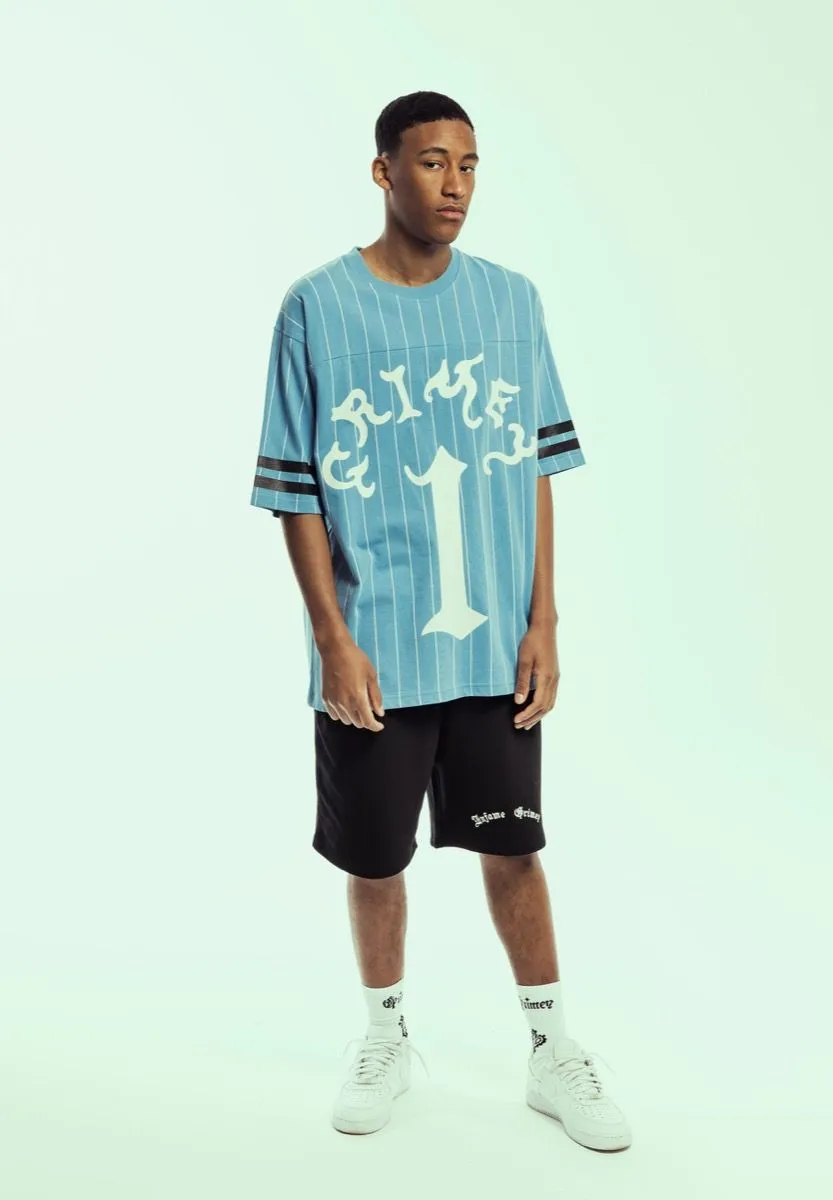 CAMISETA DE FOOTBALL GRIMEY CAUSING PANIC HEAVYWEIGHT  BLUE | SS24