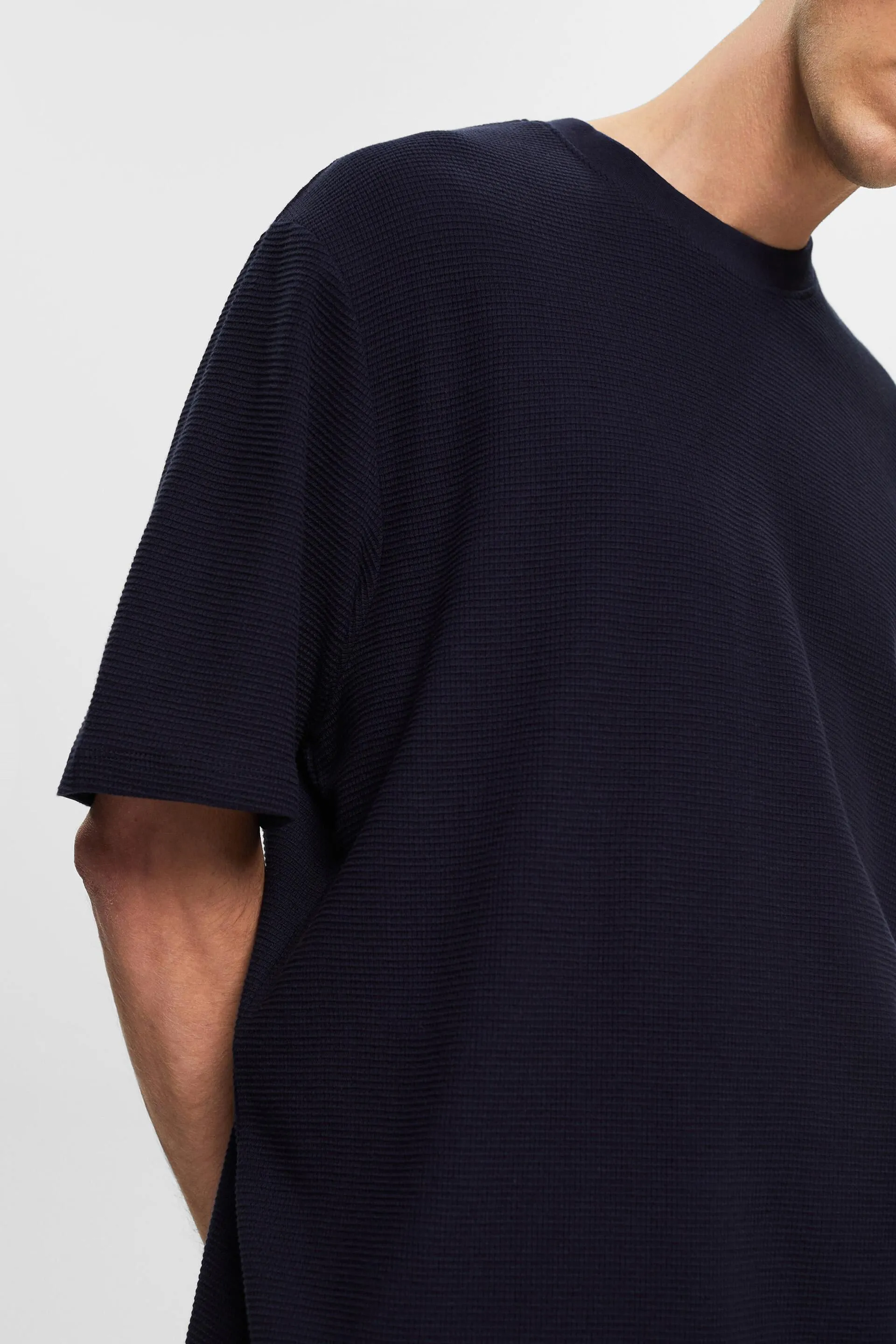 Camiseta de jersey con textura