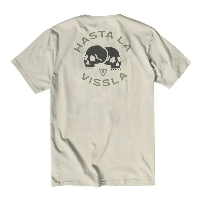 CAMISETA HOMBRE VISSLA MANGA CORTA WAVY HEATHER TEEWHT REFM4211WAV BLANCA