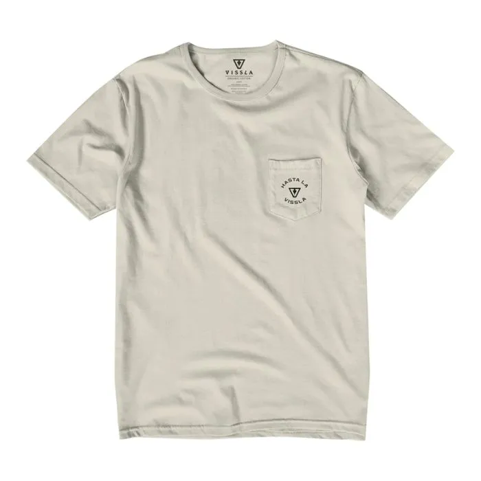 CAMISETA HOMBRE VISSLA MANGA CORTA WAVY HEATHER TEEWHT REFM4211WAV BLANCA