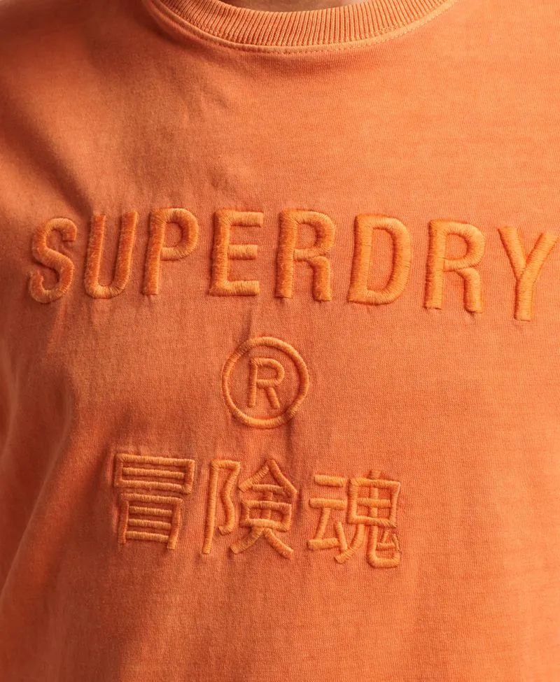 Camiseta Manga Corta Para Hombre Code Cl Garment Dye Loose Superdry 48243