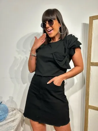 Camiseta Maxi Lazo JOLIVET Negro