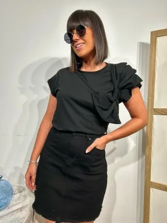 Camiseta Maxi Lazo JOLIVET Negro