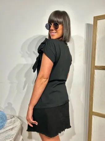 Camiseta Maxi Lazo JOLIVET Negro